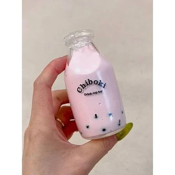Boba Bottle Stress Ball, Milk Tea Bottle Squishy Toy Fidget Toys Asmr Sensory for Kids & Adults, Funny Novelty Gifts for Anti Stress Relief, Size: