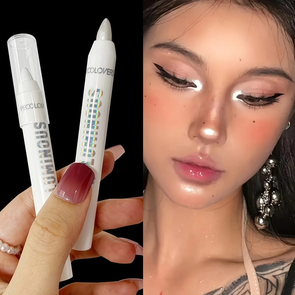 Eye Highlights, Pearlescent White Eye Shadow Stick, Eye Makeup, Illuminate Eyes, Eye Shadow Stick