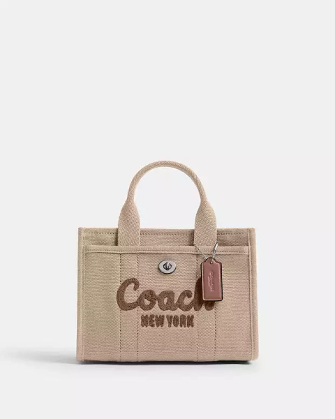 Silver/Dark Natural Cargo Tote Bag 20