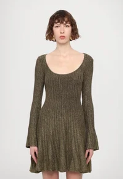 RAQUEL DRESS - Robe en jersey - metallic gold