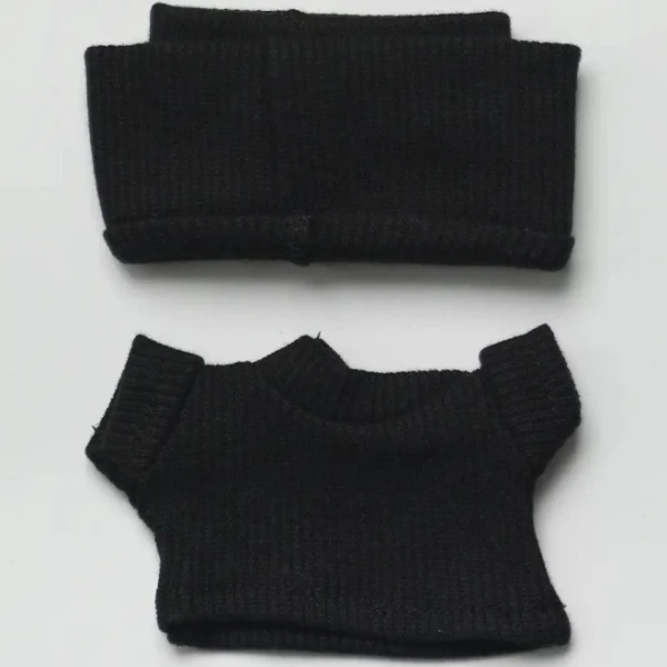 Luxurious labubu clothes - black