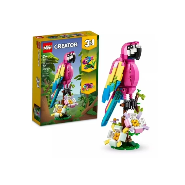LEGO Creator Exotic Pink Parrot 3in1 Building Toy Set 31144 EXCLUSIVE