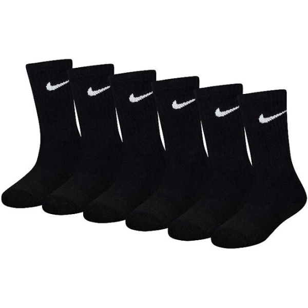 Nike Boys' 6-Pack Dri-FIT Crew Socks