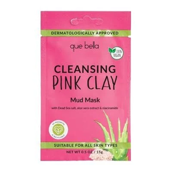 Que Bella Deep Cleansing Pink Clay Mud Mask