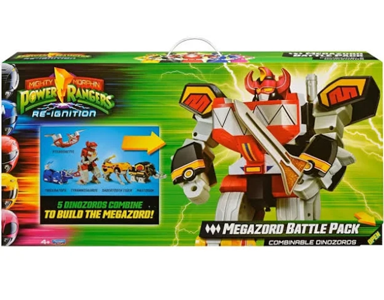 Playmates Toys Mighty Morphin Power Rangers: Re-Ignition Combinable Dinozord 5-Pack
