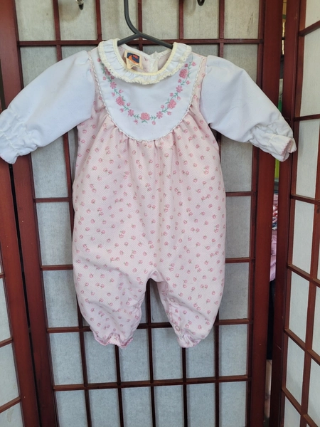 Vintage Pink Floral Jumper 6 months