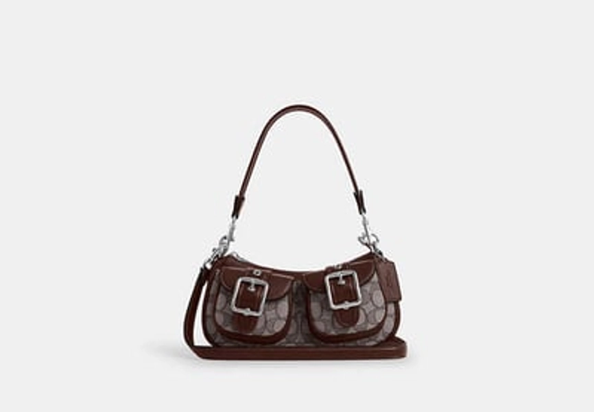 Coach Outlet Ashton Bag In Signature Jacquard - Brown