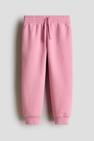 Brushed-Inside Joggers - Pink
