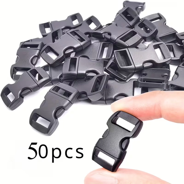 50pcs plastic quick release 3 8 inch curved buckles paracord - Temu United Kingdom