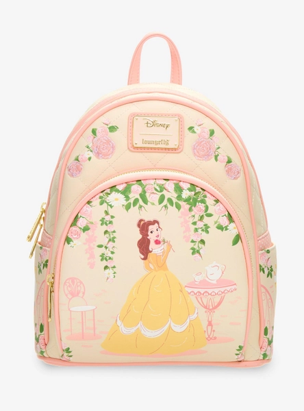 Loungefly Disney Beauty and The Beast Quilted Belle Mini Backpack - BoxLunch Exclusive