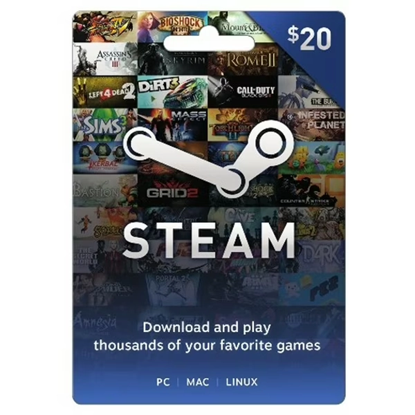 Steam $20 eGift Ca
