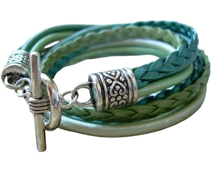 Double Wrap Leather Bracelet