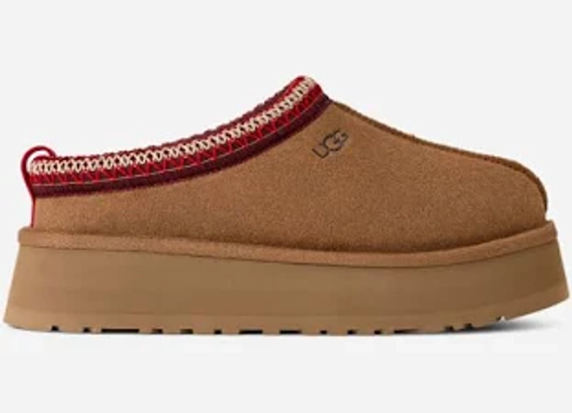 UGG Women's Tazz II, Suede/Polyester, in Brown, Size 8.