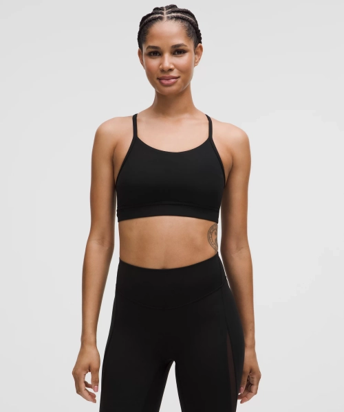 Flow Y Mid-Support Bra *B/C Cup - Black - 14