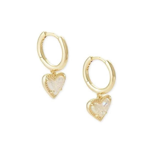 Kendra Scott Ari Heart Huggie Earrings
