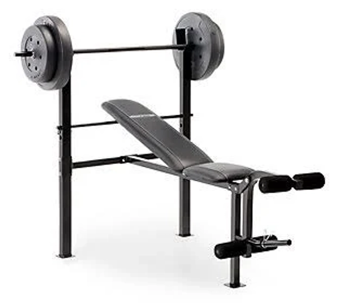 Competitor Standard Adjustable Bench with 80 lb. Weight Set