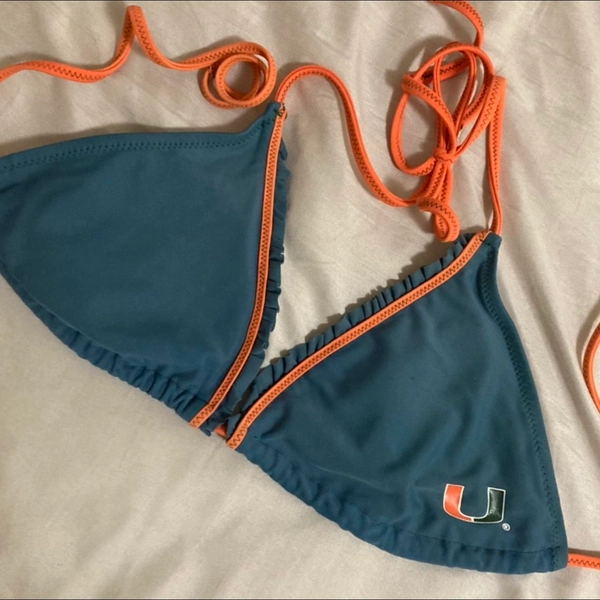 U Miami bikini top size large in great condition!...