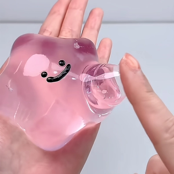Sticky Hand Plaything - Extremely Soft TPU Squishy Stress Reliever with Adorable Face Design for Workplace, Home, Educational Institutions - Entertaining New Year Gift Suggestion, Joyful Toy, Whimsical Design