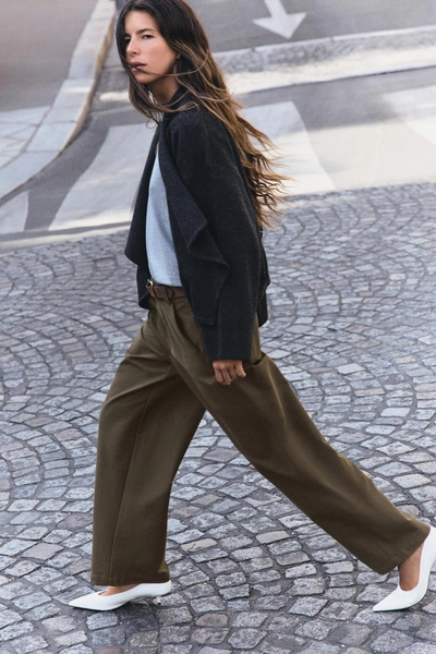 GILET EN MAILLE OUVERT - Gris - S
