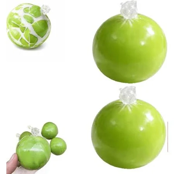 Crackling Wax Stress Ball for Adults, Crispy Snowball Crunch Squeeze Ball with Soft Gel Texture, Sensory Fidget for Anxiety Relief, Desk Stress