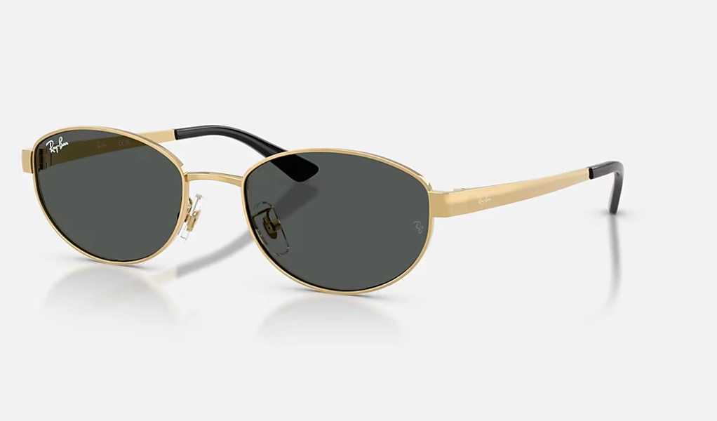 Ray-Ban Sunglasses Unisex Rb3774d - Arista Gold Frame Grey Lenses 55-19