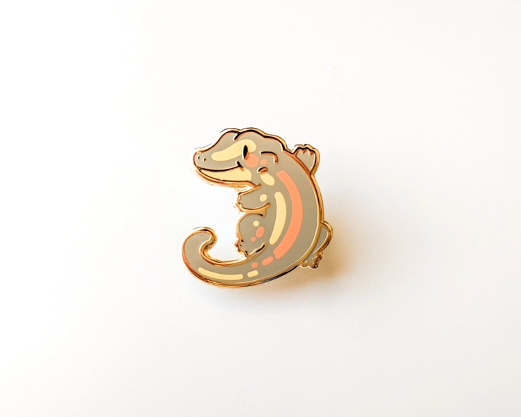 Gargoyle Gecko - Tiny Reptile Enamel Pins