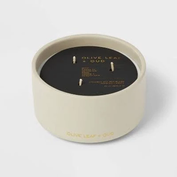 Threshold 3-Wick Ceramic Jar Candle