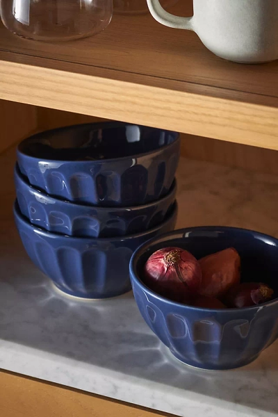 The Latte Stoneware Cereal Bowls, Set of 4: Amelie Edition