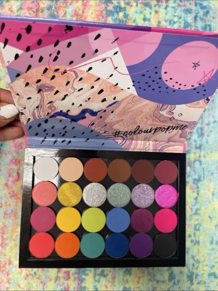 Colourpop Makeup | Colourpop 25-Color Bright & Neutral Eyeshadow Palette - Pink Multi | Color: Gold/Pink | Size: Os | Christinedallek's Closet