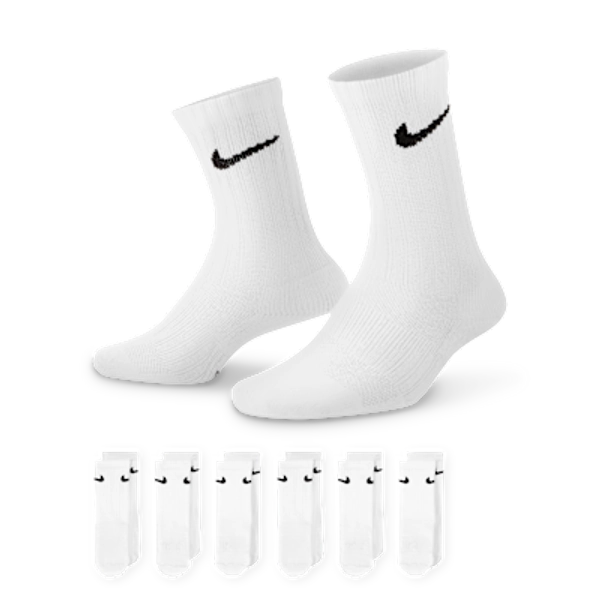 Nike Dri-FIT Performance Basics Big Kids' Crew Socks (6 Pairs)
