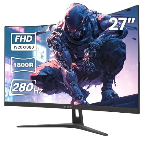 CRUA 27" 280Hz Curved Gaming Monitor