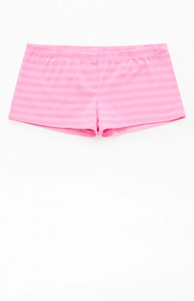 Pink Striped Boxer Boyshorts