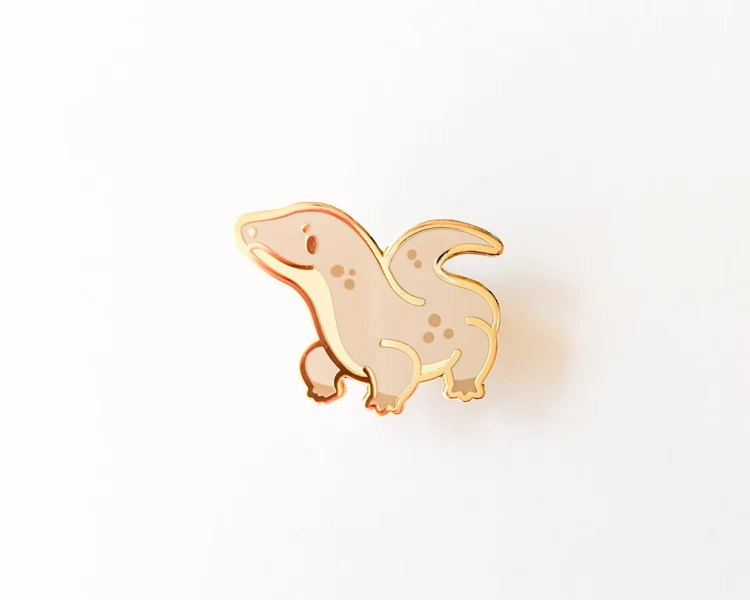 Komodo Dragon - Tiny Reptile Enamel Pins