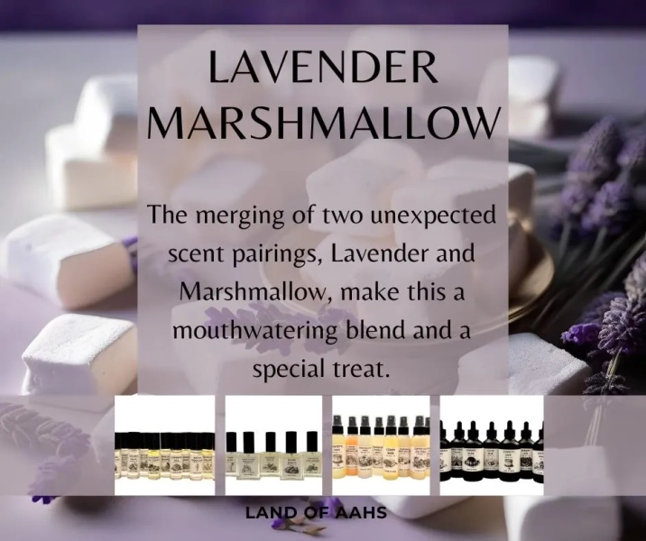 LAVENDER MARSHMALLOW - Perfume Oil, Body Spray, Body Oil, Fresh Clean Floral Spring Summer Scent
