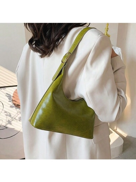 Fashionable Baguette Shoulder Bag For Women, Casual Small Crossbody Handbag Suitable For Outing, Shopping