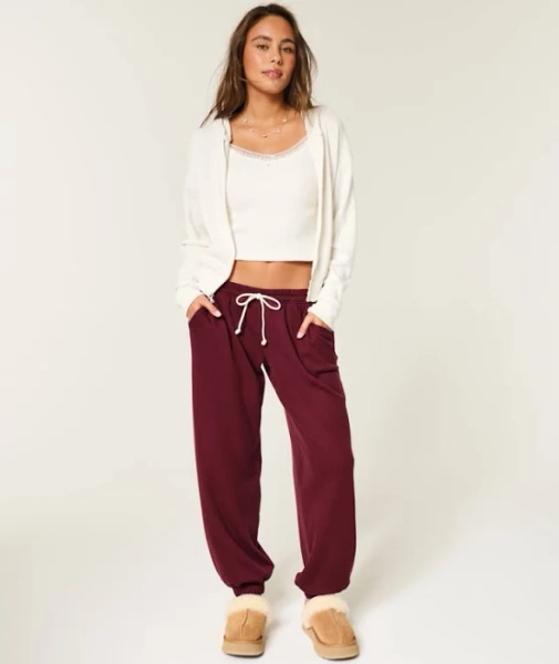 Hollister Gilly Hicks Waffle Baggy Joggers