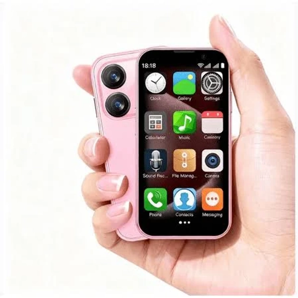 Mini Phone 3.0 inch HD Touch Screen Mini Smartphone Unlocked Android Compact Mobile Phone for Kids & Students Cell Phone wih Quad-Core Dual SIM Face