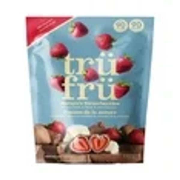 TruFru Milk Strawberries 6oz, Nature's Strawberries Frozen Fresh in White & Milk Chocolate