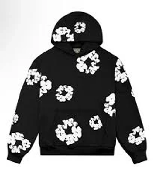 Brand New Black Denim Tears Hoodie Size M 100% Cotton