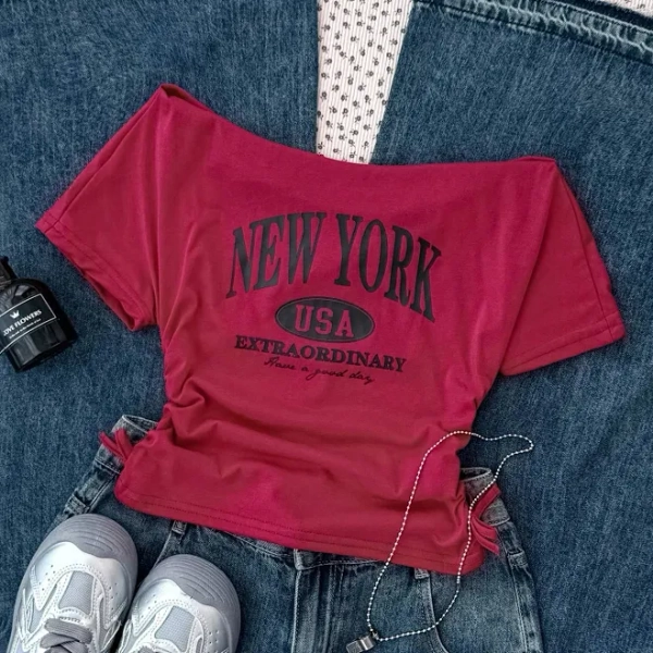 SHEIN Teenage Letter Crop Top