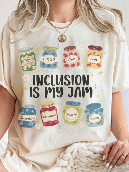 Inclusion Shirt, Neurodiversity Shirt, Special Education Teacher Shirt, Sped Teacher Shirt, Teacher Gift, Back To School Casual Dressy T Shirts Workout Clothes 100% Cotton, Breathable And Comfortable
