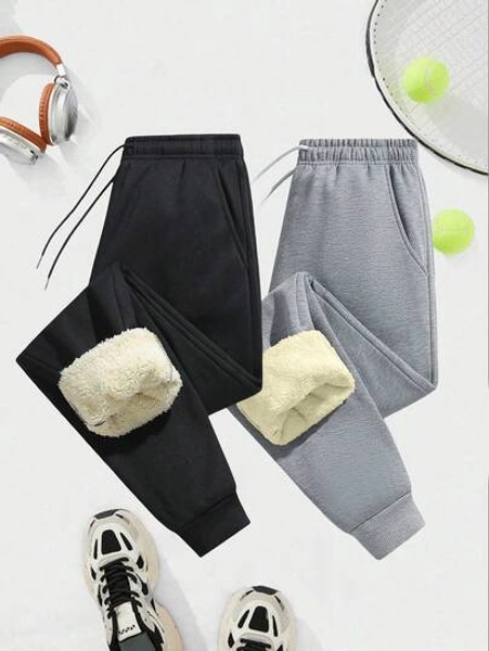 Platform Strict Selection - Winter Women's Outdoor Casual Sport Running Trousers, Soft And Comfortable Fabric, Suitable For Outdoor Jogging, Exploration, Camping, One Pair To Last The Whole Winter,Fleece