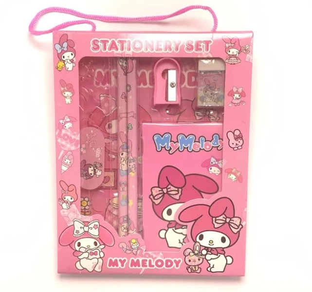 2026 Sanrio Hello Kitty My Melody Kuromi Cinnamoroll stationery gift box back-to-school gift