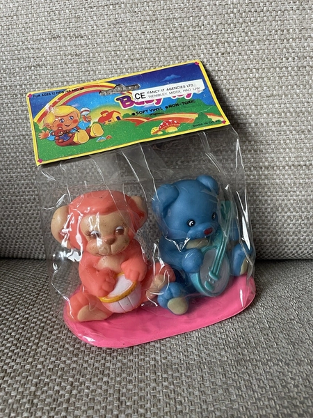 Vintage Baby Toys Vintage Toys Animals In Original Bag Retro Toys 1980s