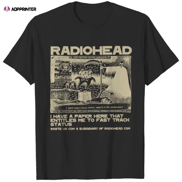Radiohead T-Shirt, Vintage Radiohead Shirt - Aopprinter