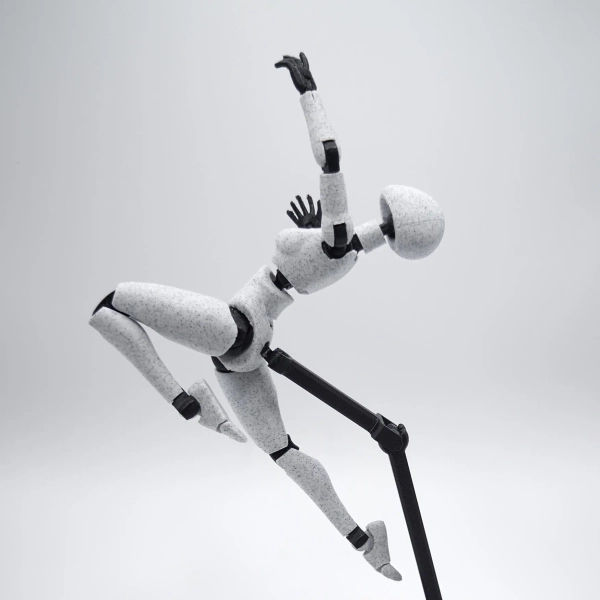 PAM - Feminine Posable Artist's Manikin (14.5cm/5.7") | Fully Articulated with Display Base