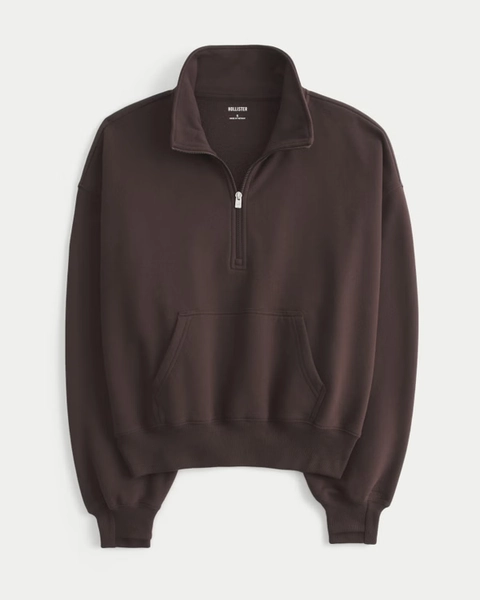 Hollister Feel Good Half-Zip Sweatshirt