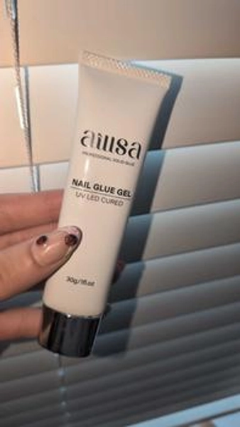 Aillsa StayPut Solid Nail Glue Gel, Mini UV Lamp for Press O | Black Friday Sale TikTok Shop