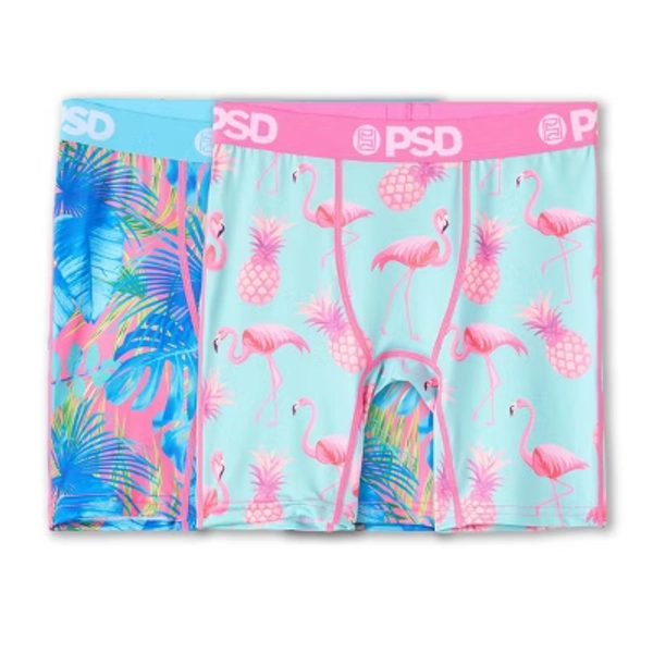 PSD 2pk 'Flamingo & Palm Punch' Boxer Briefs - S