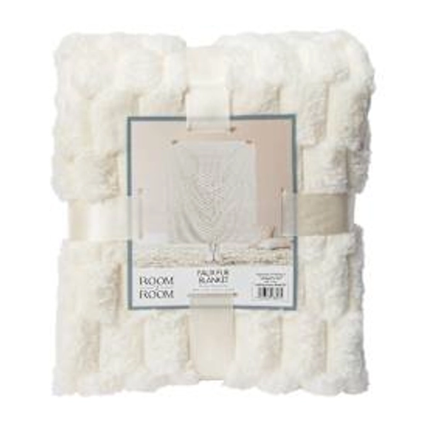 Faux Fur Blanket 50in x 60in